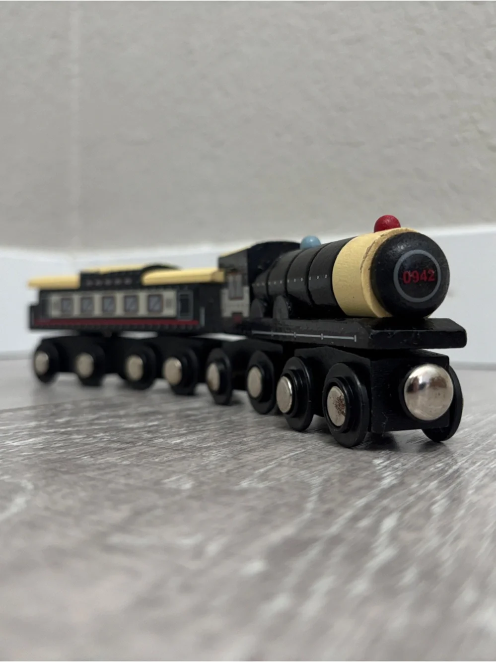 Battat Wooden Train Set - Black